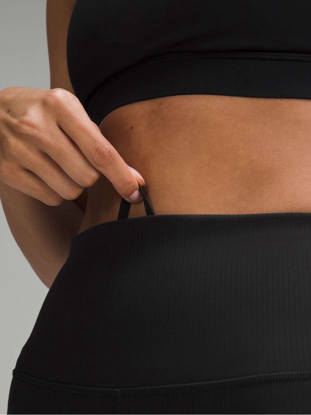 Lululemon Wunder Train High-Rise Ribbed Tight - Black - Picture 4 of 10